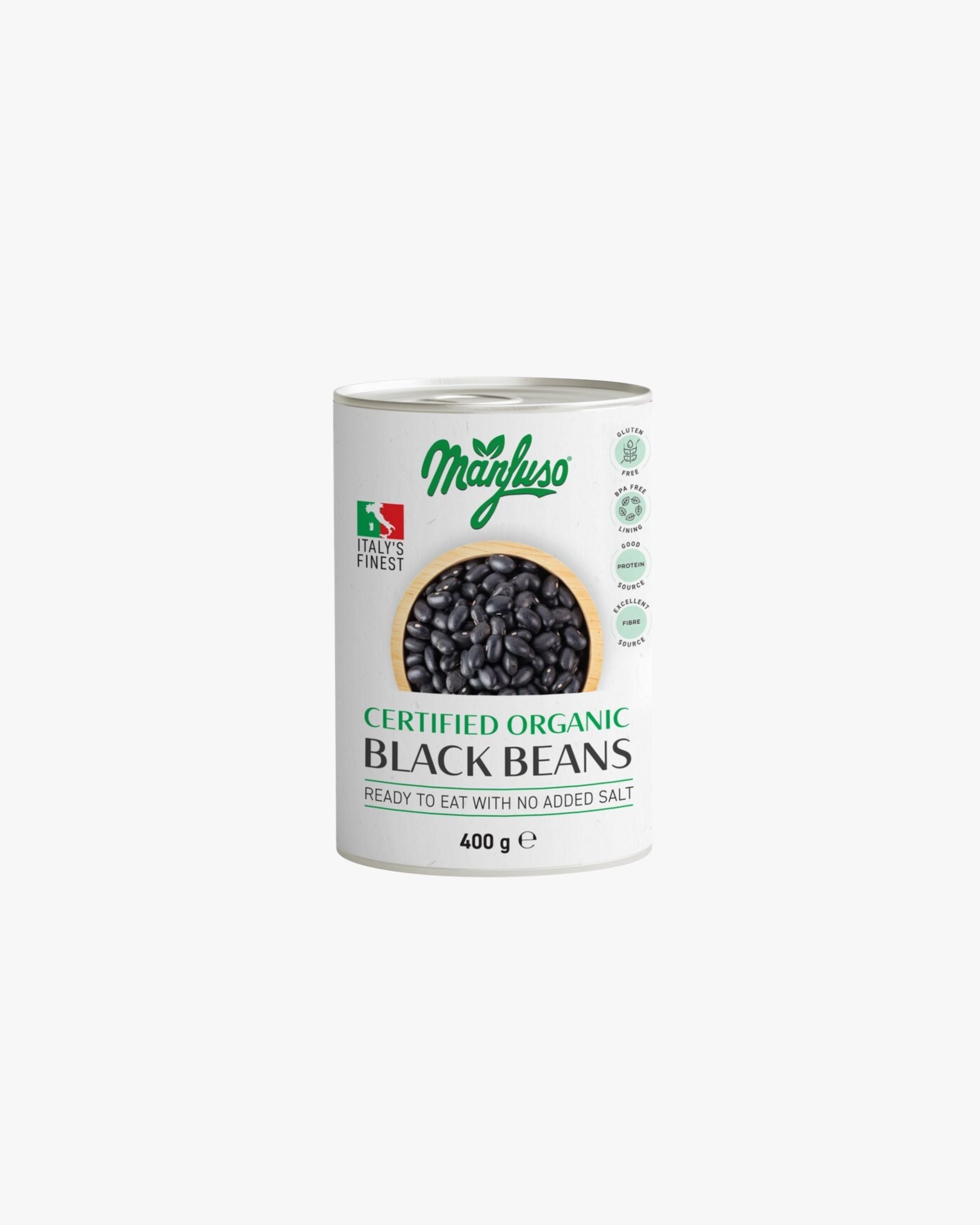 Manfuso Certified Organic Black Beans