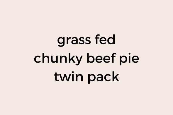 Grass Fed Chunky Beef Pie Twin Pack - The Meat Store