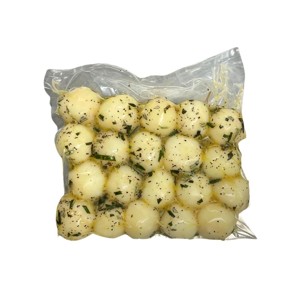 Pre Cooked Cocktail Potatoes in EVOO Fresh Herbs & Garlic - The Meat Store