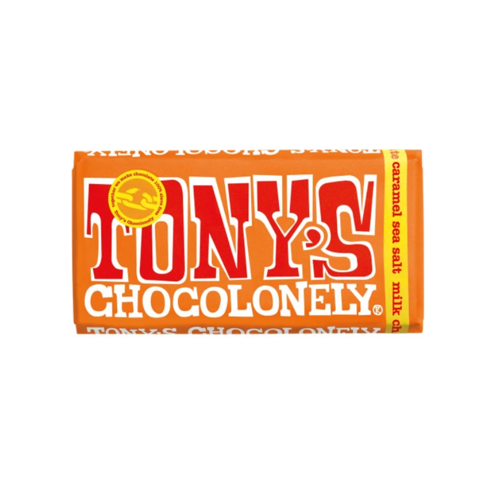 Tony's Chocolonely Caramel Sea Salt Milk Chocolate - The Meat Store