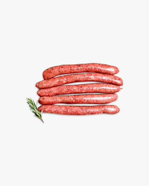 Angus Grass Fed Beef Thin Sausages