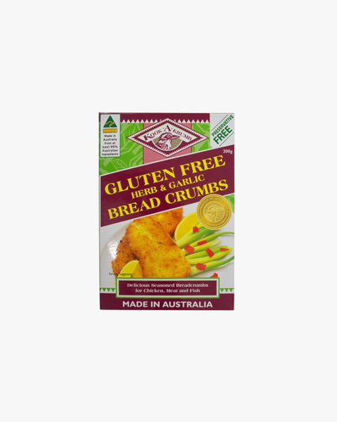 Gluten Free Kook A Crumb Herb & Garlic Breadcrumbs