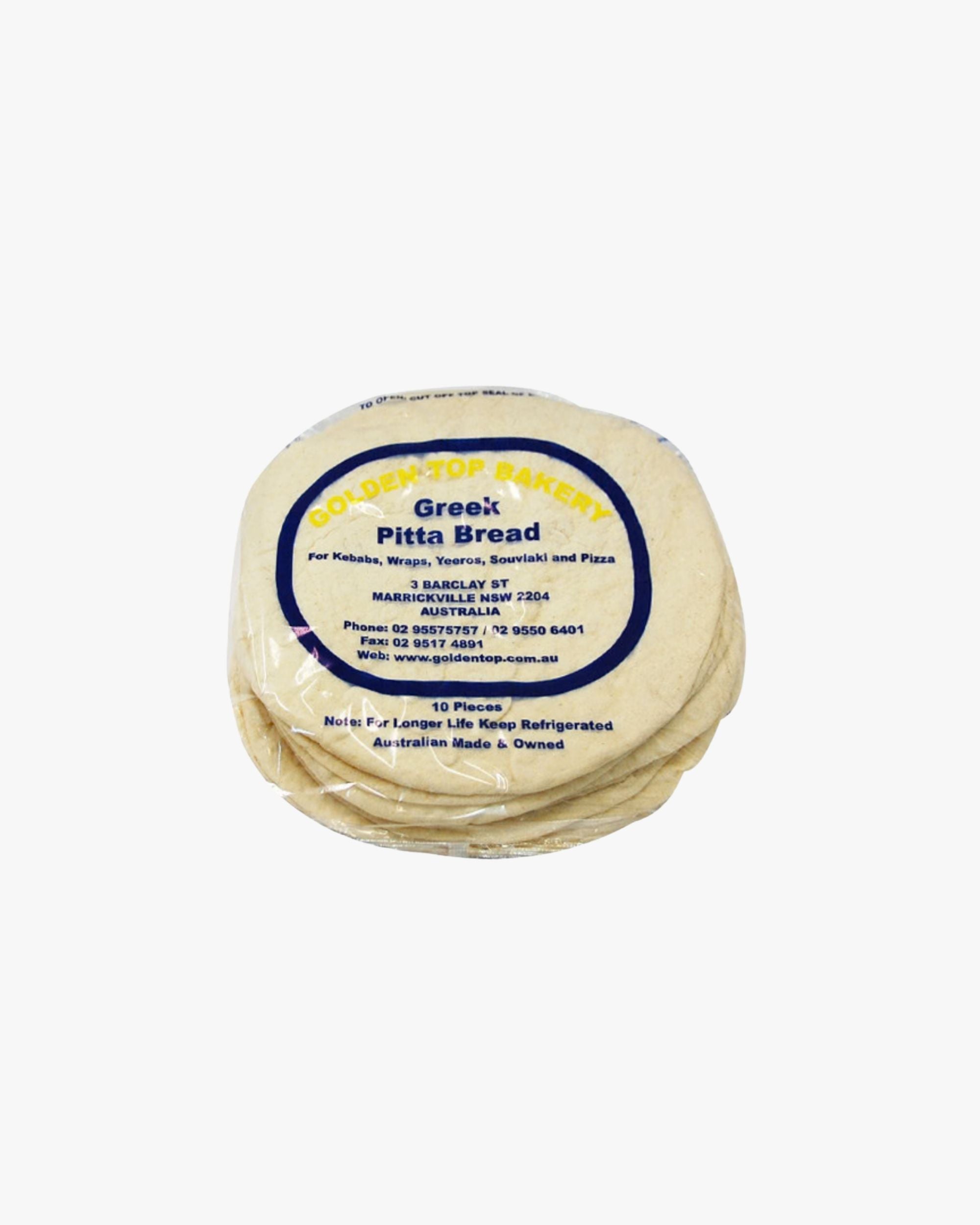 Golden Top Bakery Greek Pita Bread
