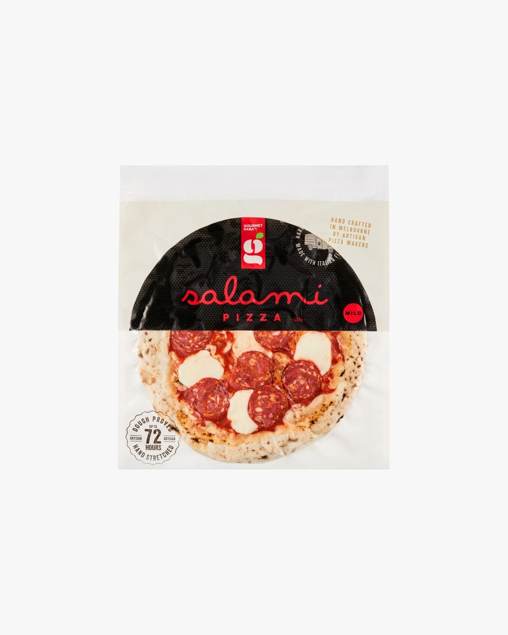 Gourmet Saba Salami Pizza