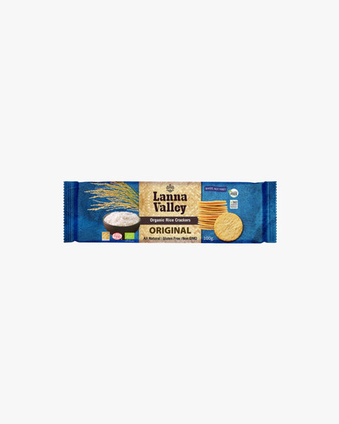 Lanna Valley Organic White Rice Crackers Original