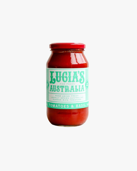 Lucia's Fine Foods Tomatoes & Fresh Basil Pasta Sauce