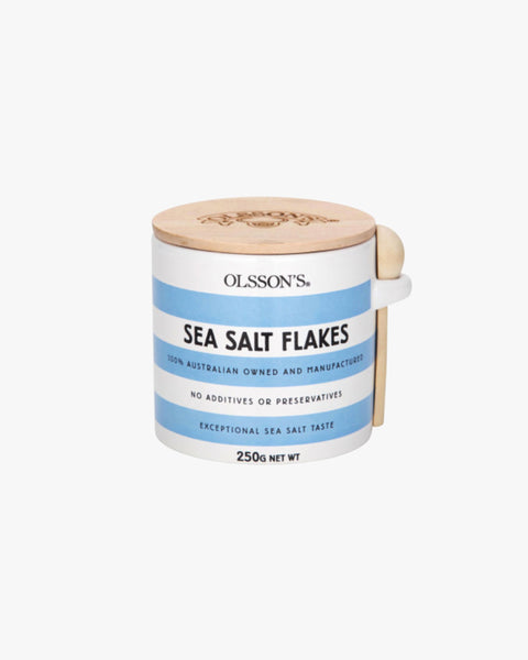 Olsson's Sea Salt Flakes Stoneware Jar