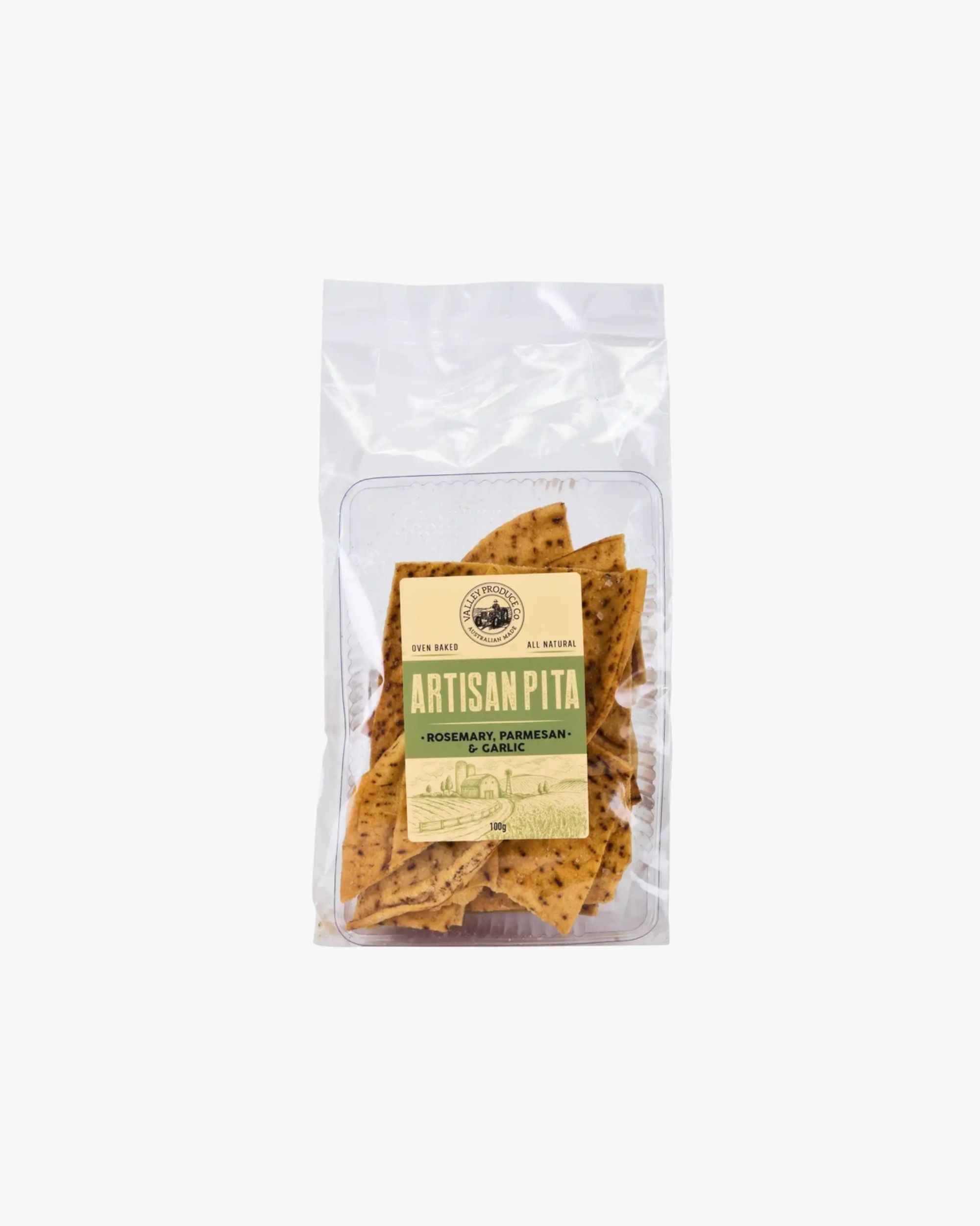 Valley Produce Co Artisan Pita Rosemary Parmesan & Garlic