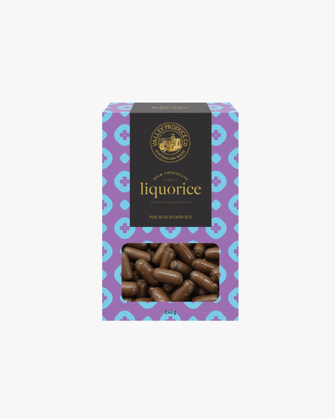 Valley Produce Co Milk Chocolate Liquorice 220g
