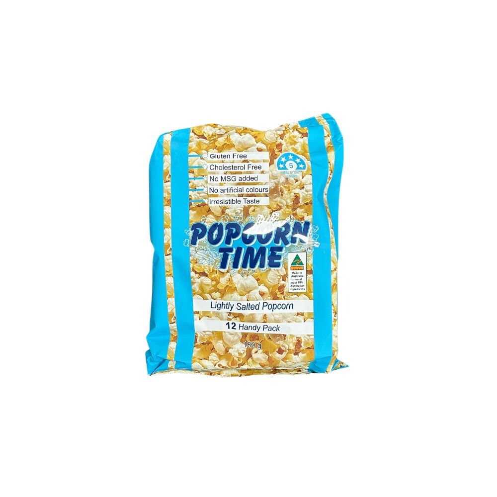 Popcorn Time Lighty Salted Popcorn 12 Pack - The Meat Store