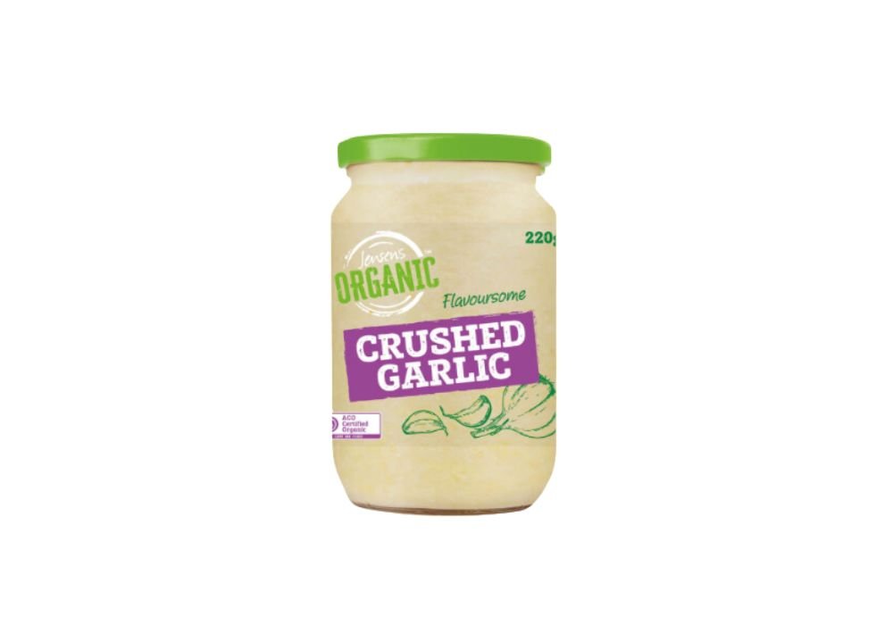 Jensens Organic Crushed Garlic