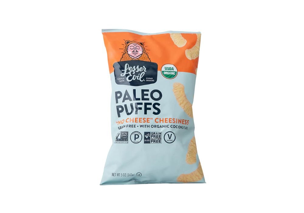 Lesser Evil Paleo Puffs No Cheese Cheesinest - The Meat Store