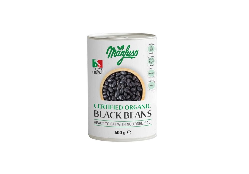 Manfuso Certified Organic Black Beans - The Meat Store