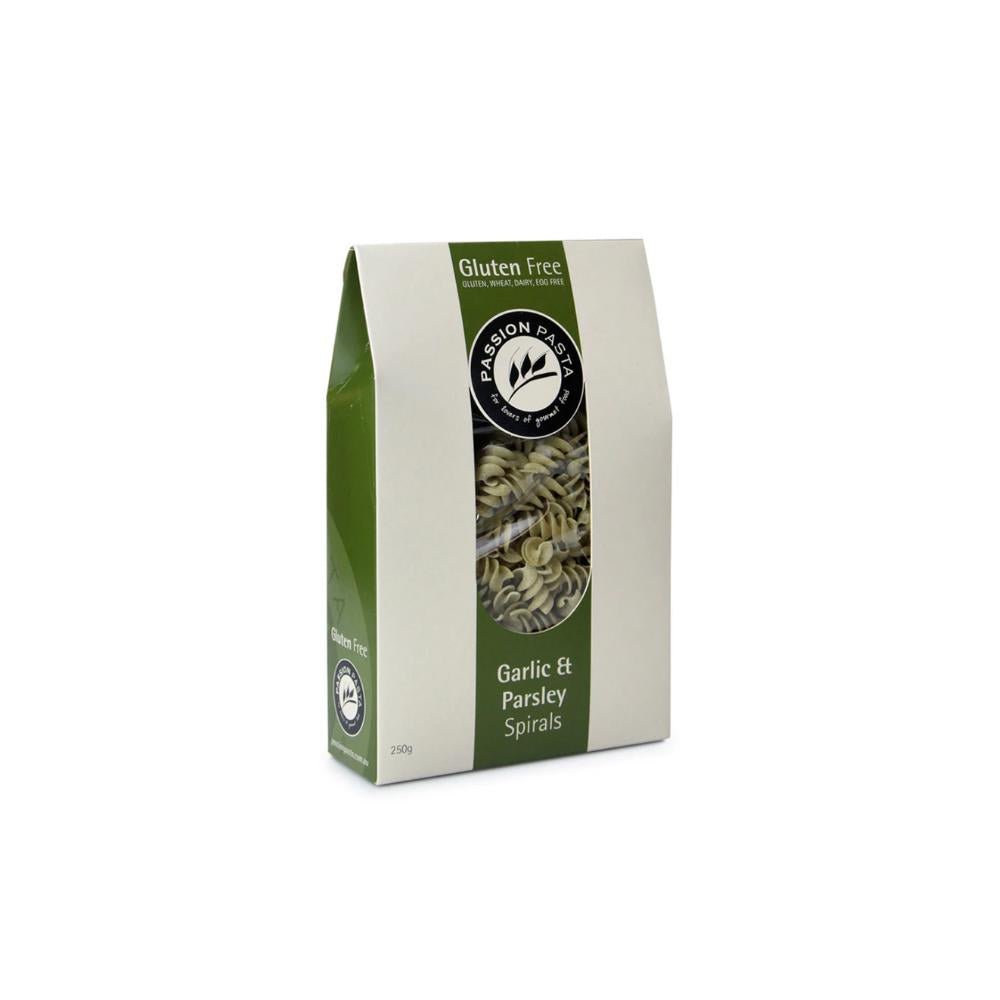 Passion Pasta Gluten Free Garlic and Parsley Spirals - The Meat Store